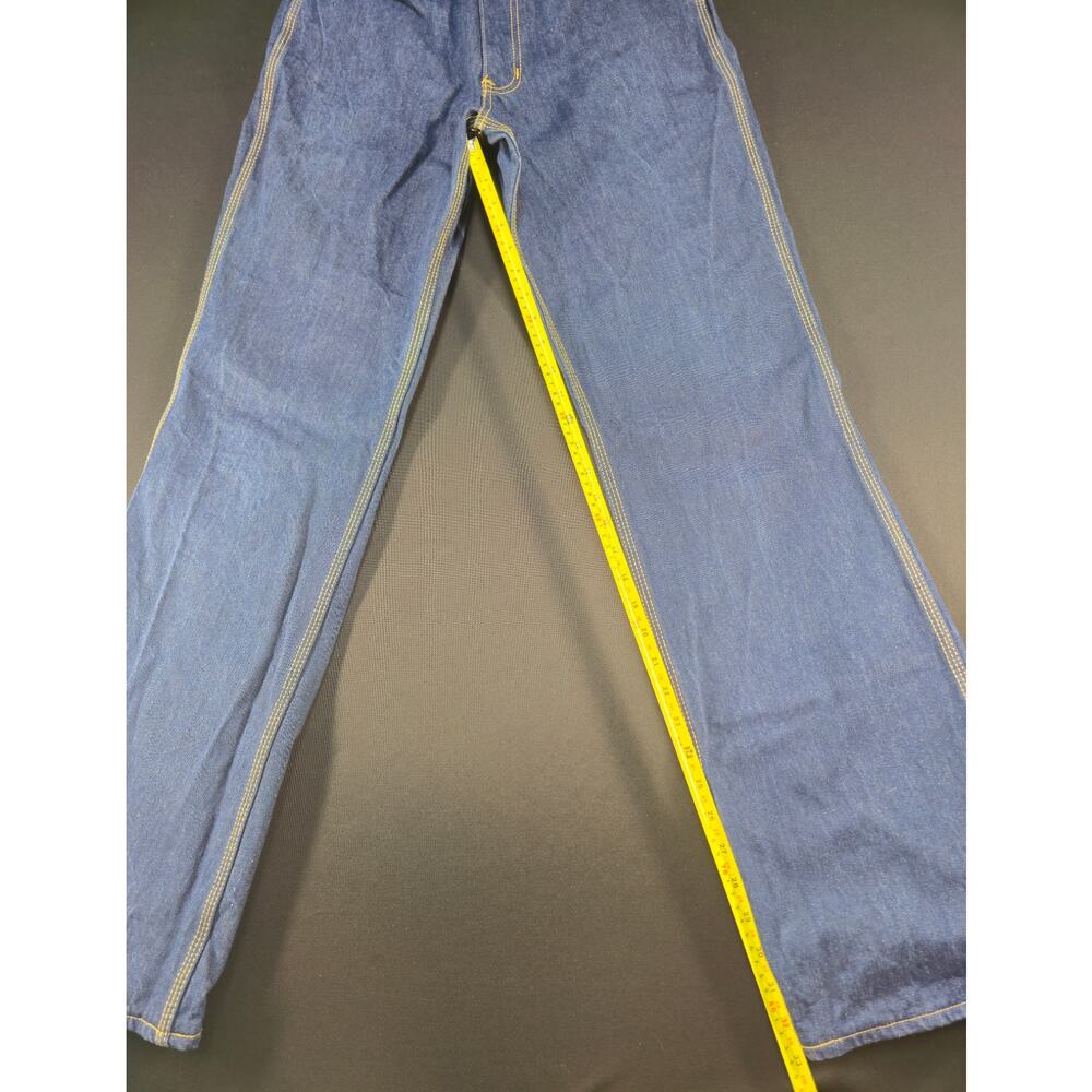 Vintage Hash Jeans Dark Wash Flare Leg Denim Star Pocket High Rise Trousers 27 - Picture 13 of 16